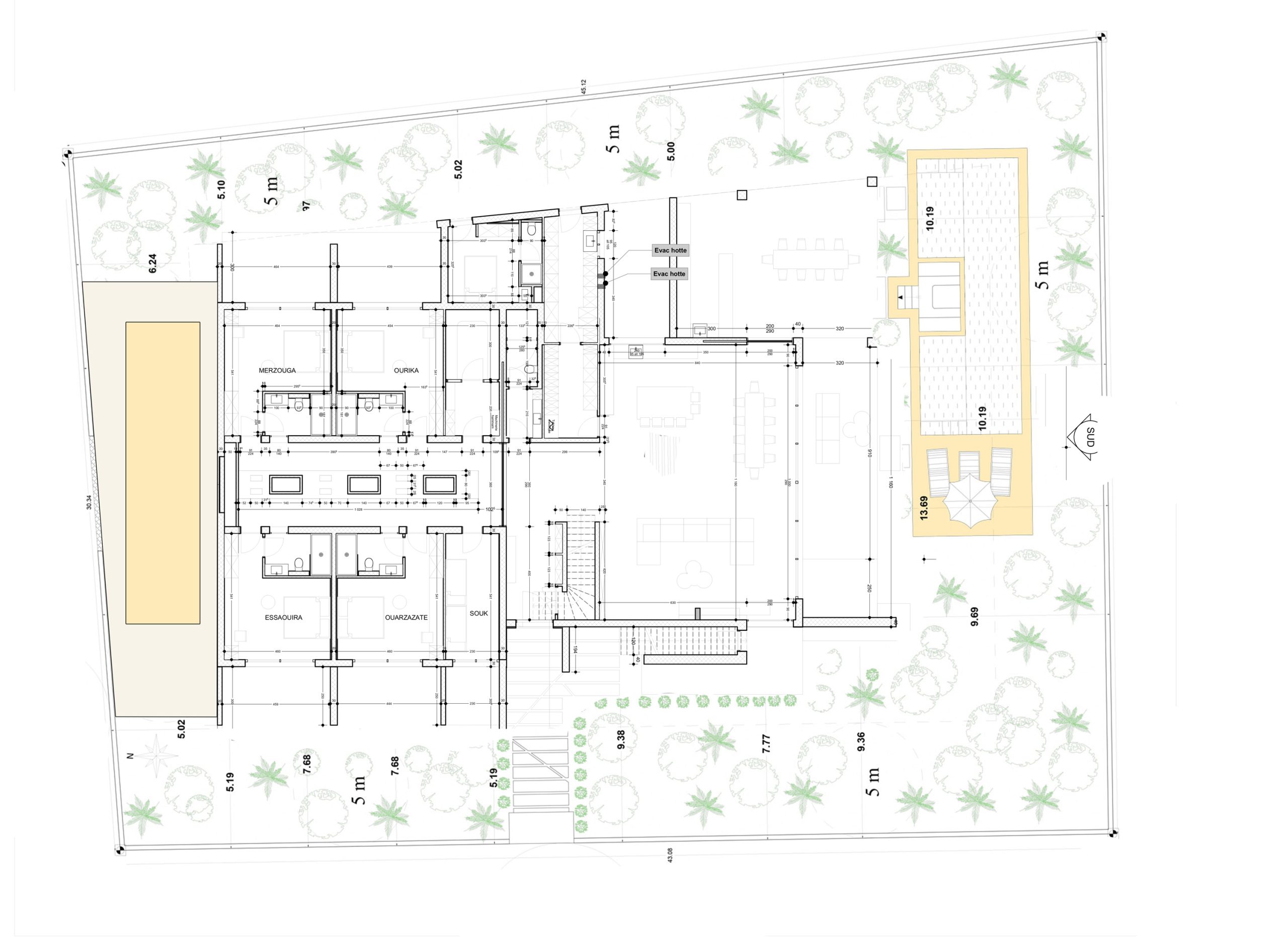 Plan rez-de-jardin